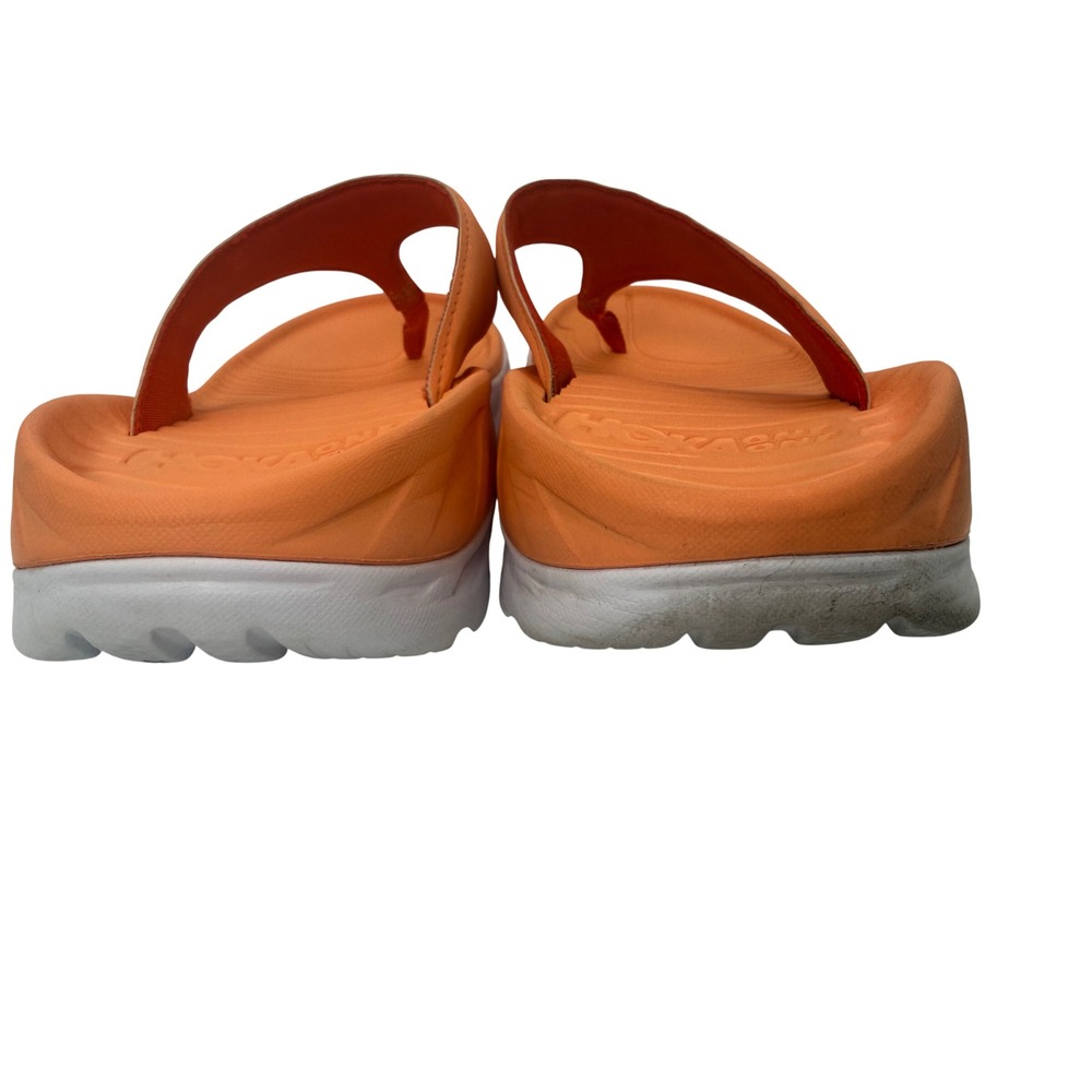 Hoka One One Ora Recovery Flip Sandals Orange Mens 9 Womens 11 unisex - Picture 7 of 11